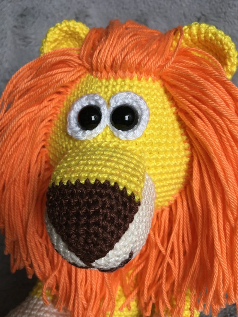 PATTERN Crochet Lion Amigurumi Lion Pdf Tutorial Lion Etsy