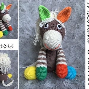 PATTERN crochet horse, amigurumi horse, pdf tutorial horse