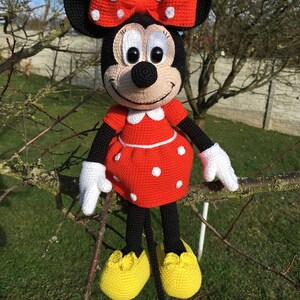 PATTERN crochet Minnie mouse, amigurumi Minnie mouse, pdf tutorial mouse image 4