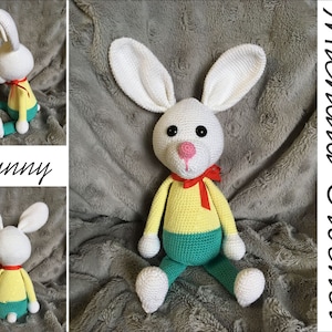 PATTERN crochet bunny, amigurumi bunny, pdf tutorial bunny