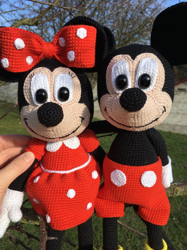 PATTERN crochet Minnie mouse, amigurumi Minnie mouse, pdf tutorial mouse image 7