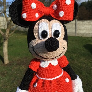 PATTERN crochet Minnie mouse, amigurumi Minnie mouse, pdf tutorial mouse image 3