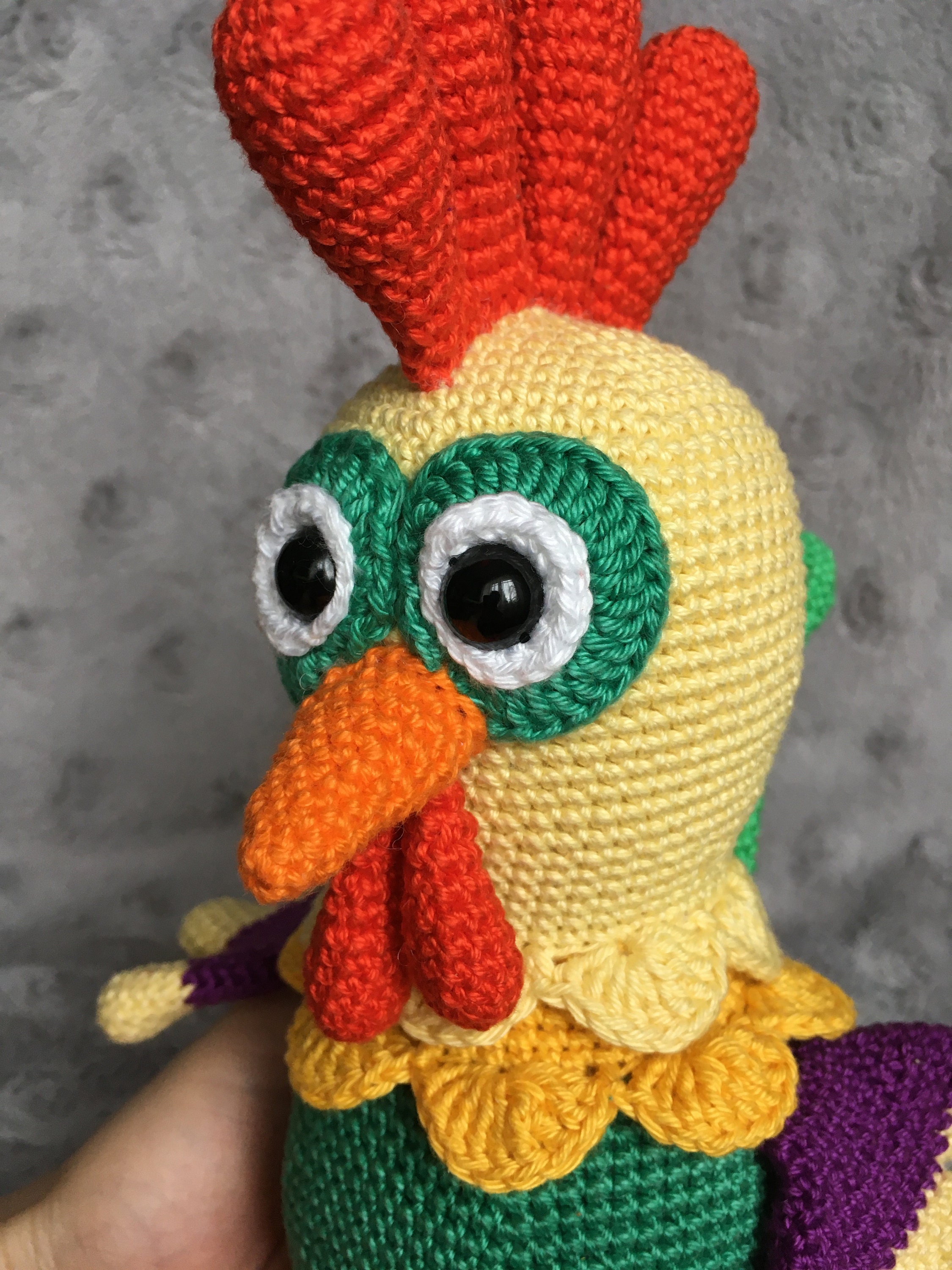 PATTERN Crochet Rooster Amigurumi Rooster Pdf Tutorial Etsy