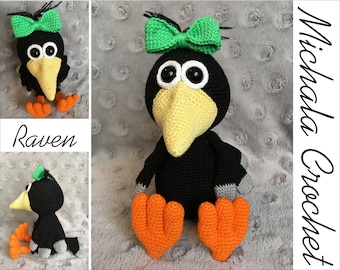 WZÓR szydełkowy ptak, amigurumi ptak, pdf tutorial ptak