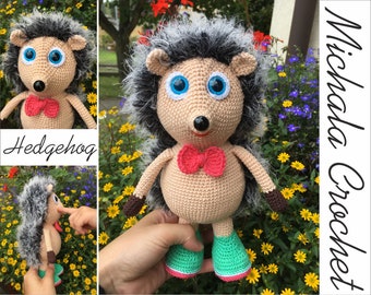 PATTERN crochet hedgehog, amigurumi hedgehog, pdf tutorial hedgehog