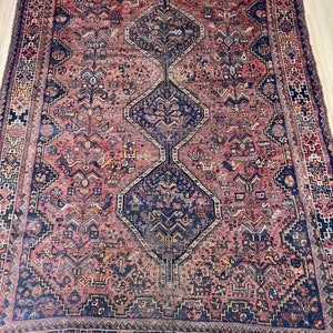 Antique area rug ,6854 ft, living room rug , wool rug , bedroom rug, entryway rug afbeelding 3