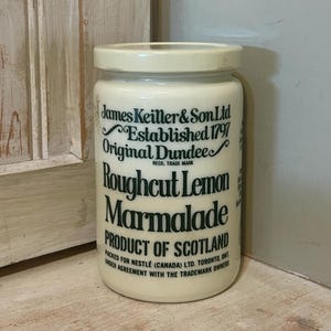 Vintage James Keiller & Sons Ltd. Dundee Roughcut Lemon Marmalade