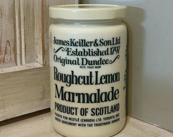 専用　JamesKeiller & Son DundeeMarmaladeJar Vintage James Keiller & Sons Ltd. Dundee Roughcut Lemon Marmalade