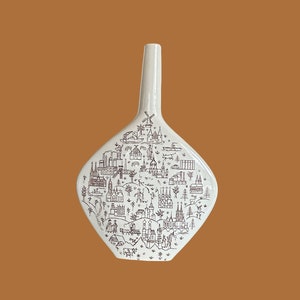 Bouteille/vase vintage Escorial Grun Anton Riemerschmid