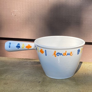 Le Creuset vintage fondue pots