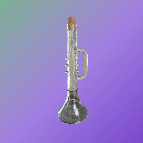 Trumpet glass decanter/bottle