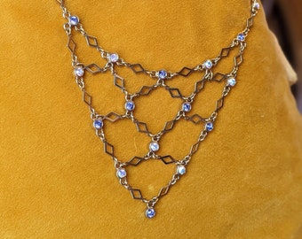 Avon Necklace Sparkling Bib 1990s