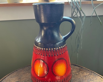 Dümbler & Breiden, West Germany, fat lava vase