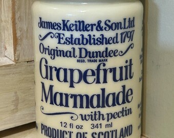 Vintage James Keiller & Sons Ltd. Dundee Grapefruit Marmalade Jar
