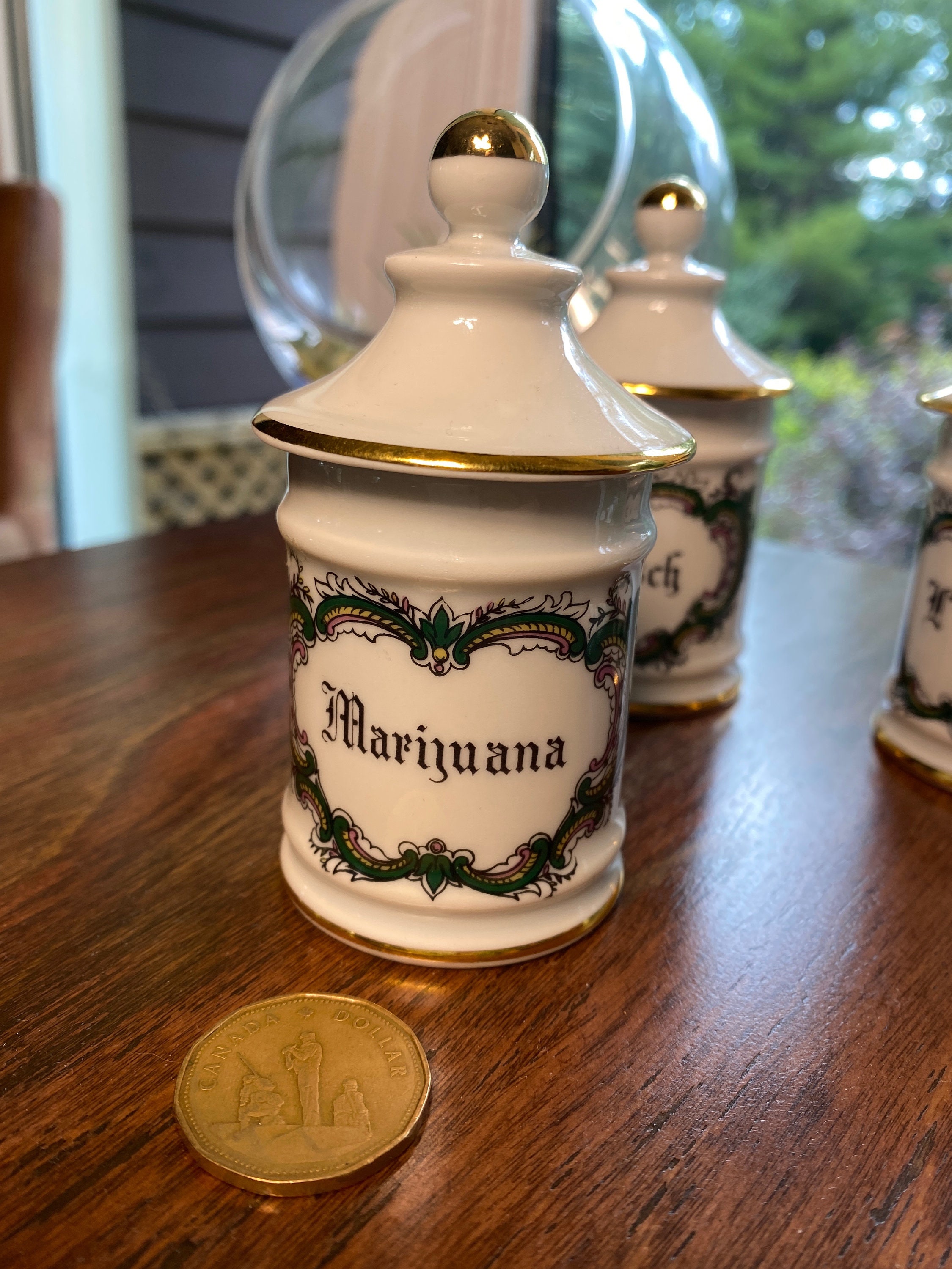 Apothecary Jars Limoges Vintage Etsy