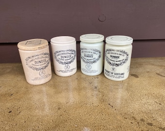 James Keiller & Sons Ltd. Dundee Sinaasappeljam potten, melkglas