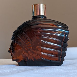 Avon, vintage herenkleding, Indian Chieftain, 4 oz pittige aftershave, karaf #1853