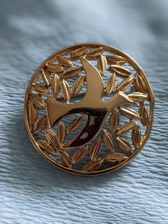 Brooch Michele Lynn Golden Dove - image 1