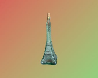 エッフェル塔デキャンタ/キャンドルホルダー/花瓶 アクアガラスボトル