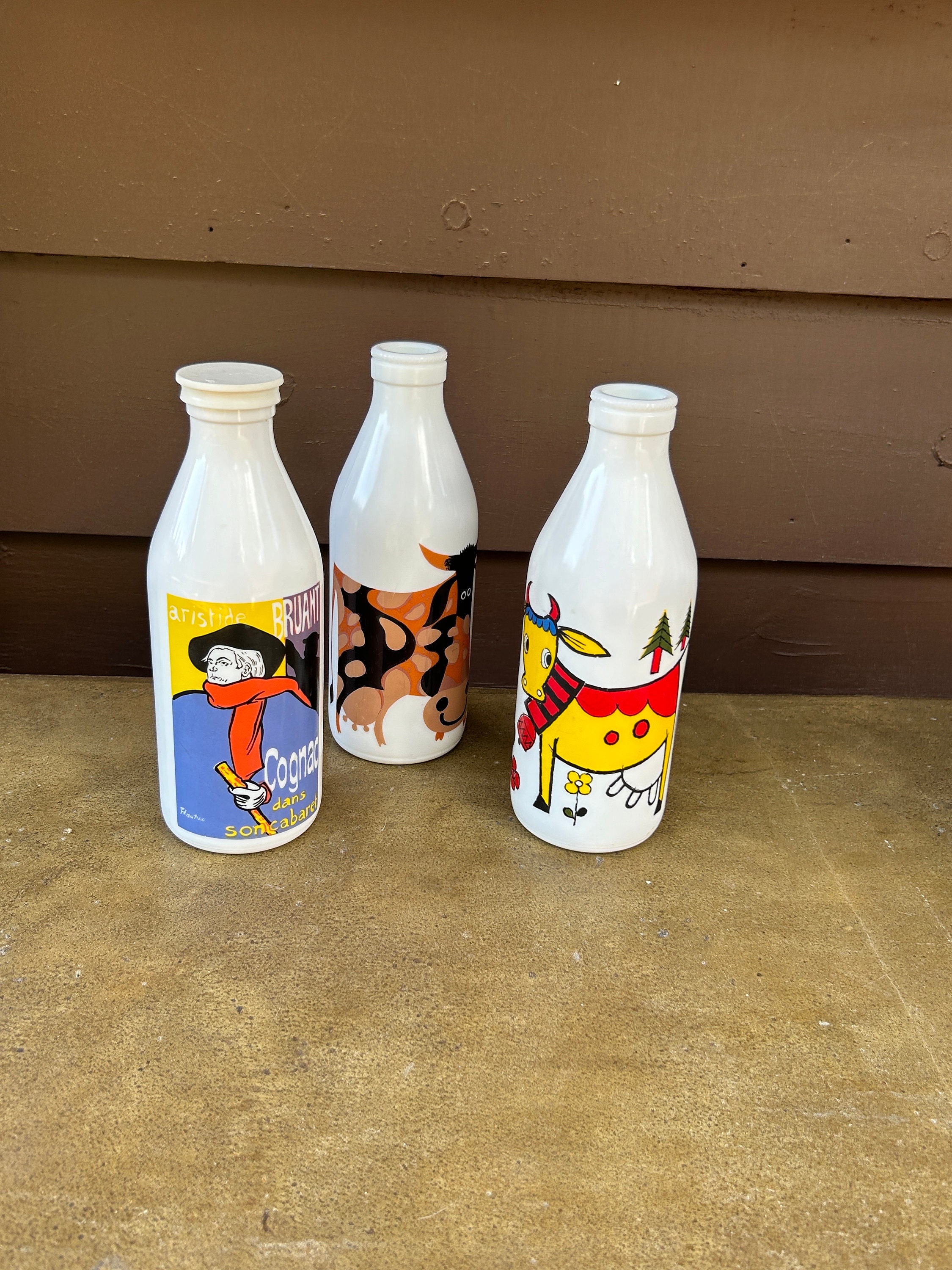 ミルクボトル、ヴィンテージのEgizia Glass - Etsy 日本