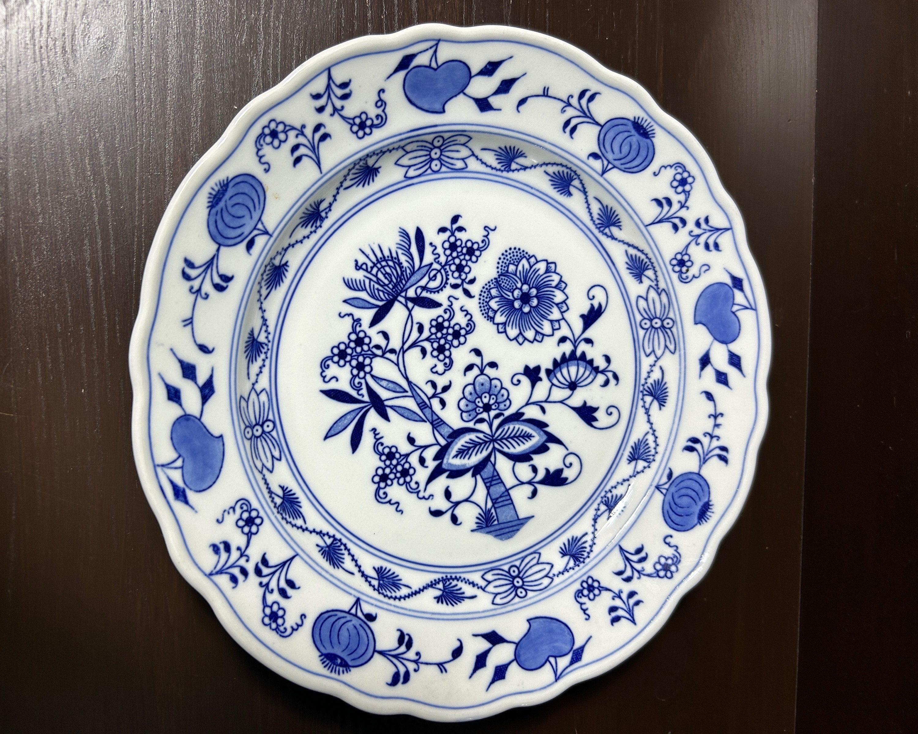 Blue Onion, Meissen Plate, Carl Teichert - Etsy