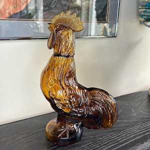 Rooster bottle, decanter, vintage