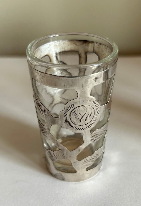 シルバー、スターリングショットグラス、エチョ・エン・メキシコ、2個