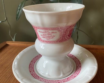 Heinrich Germany Tasse mit Untertasse, Rüdesheimer Kaffee