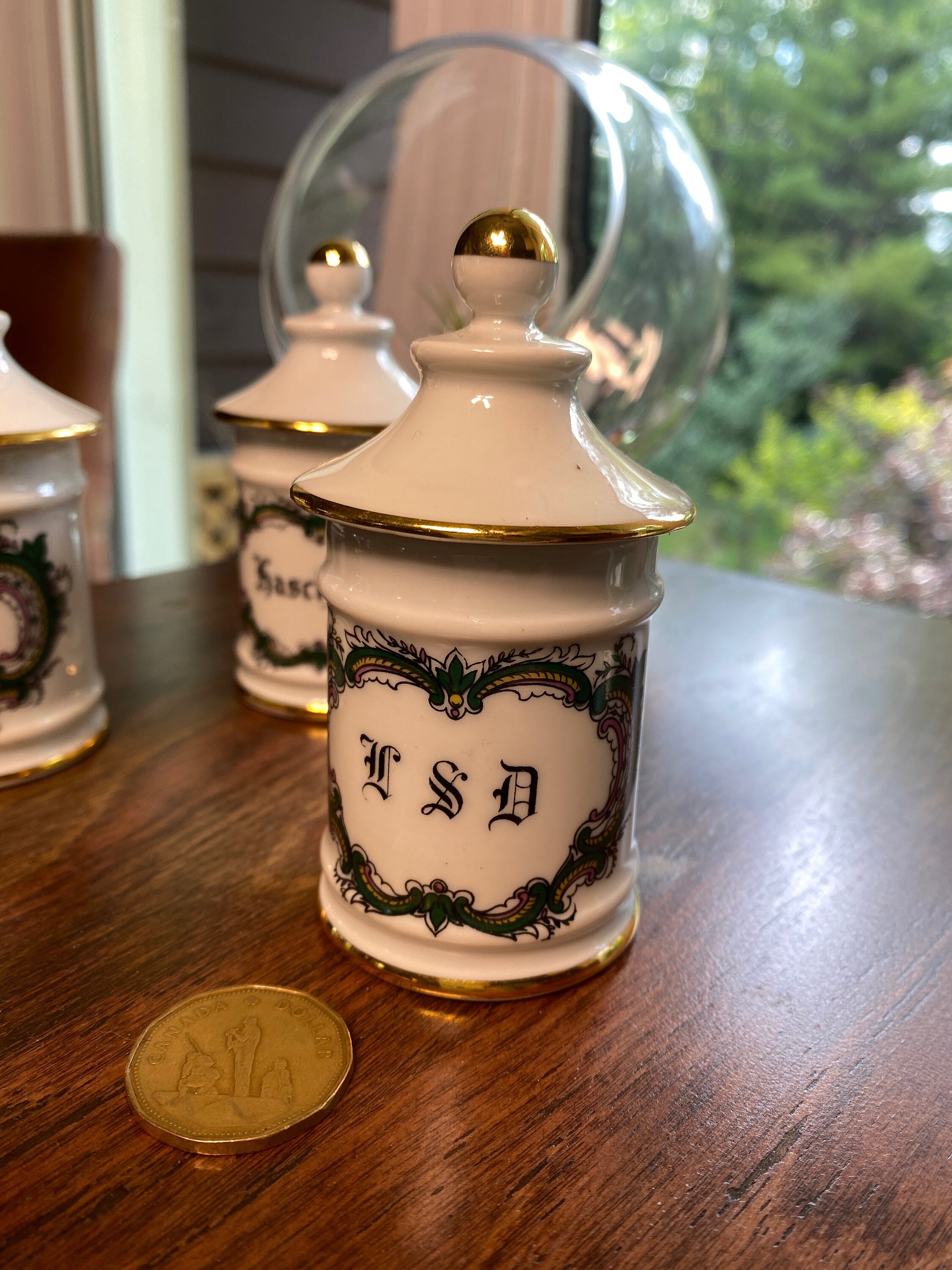 Apothecary Jars Limoges Vintage Etsy