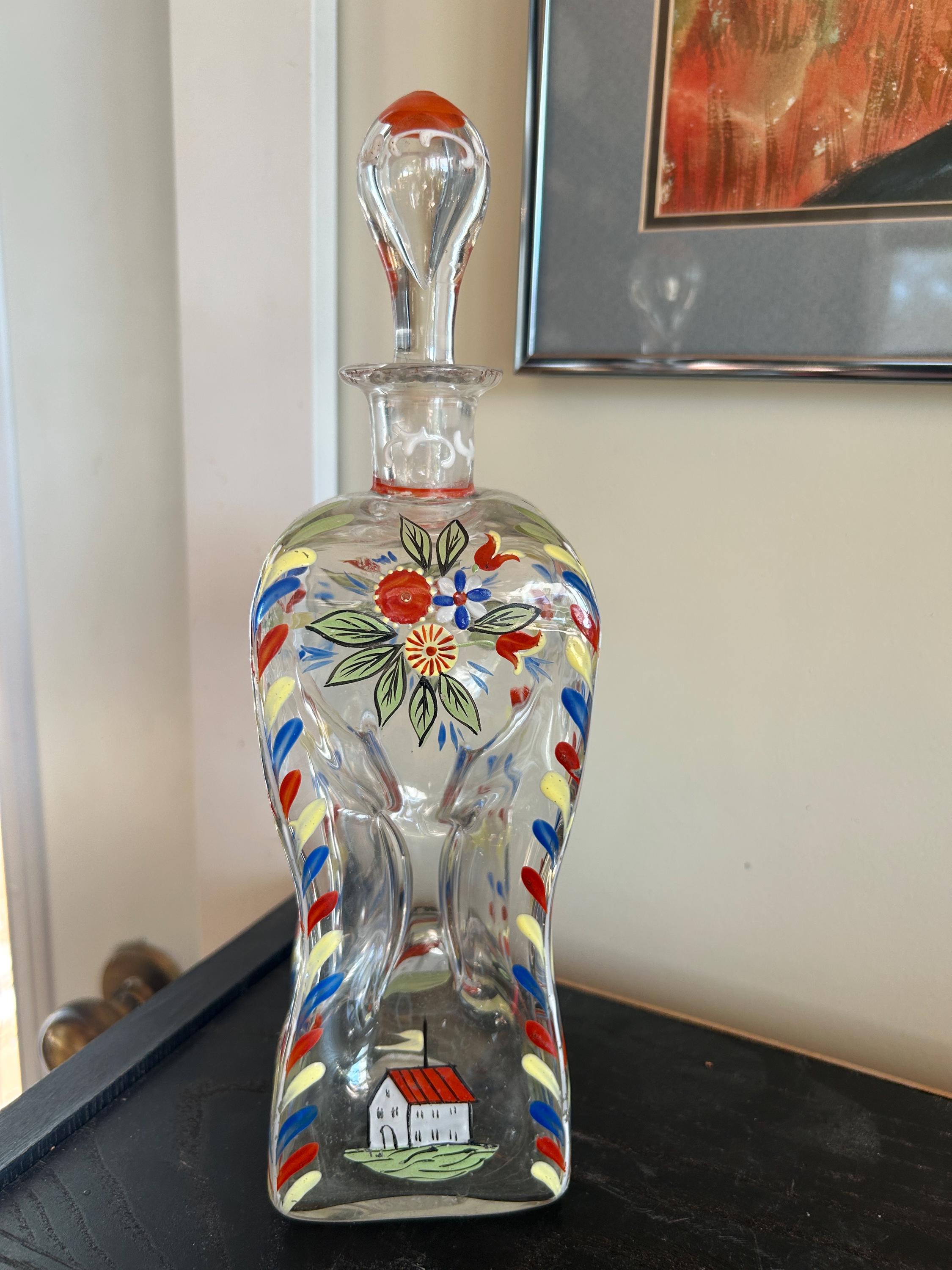 Kluk Kluk, Hand Painted Decanter, Denmark - Etsy Canada