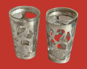シルバー、スターリングショットグラス、エチョ・エン・メキシコ、2個