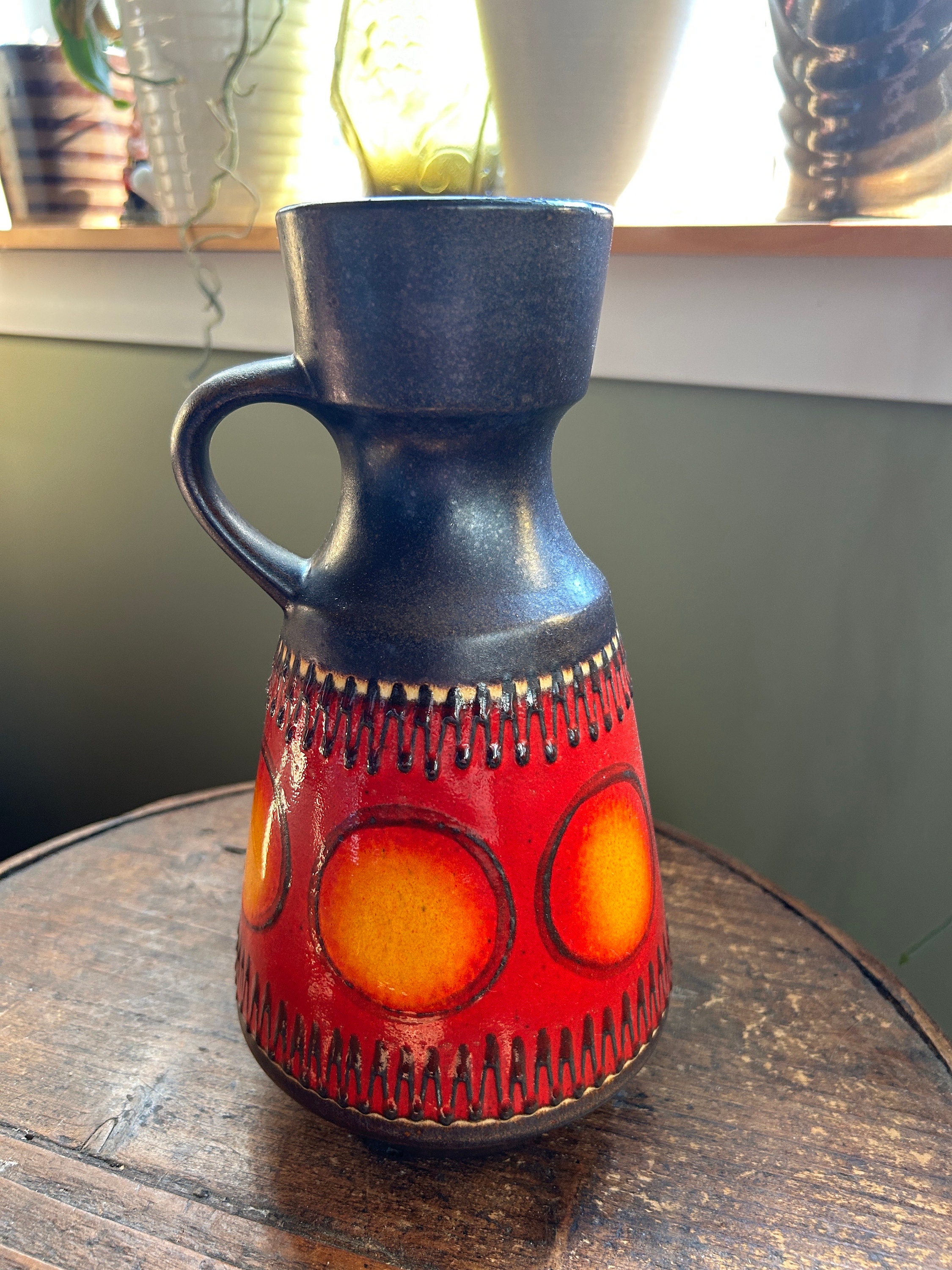 Dümbler & Breiden, West Germany, Fat Lava Vase - Etsy New Zealand