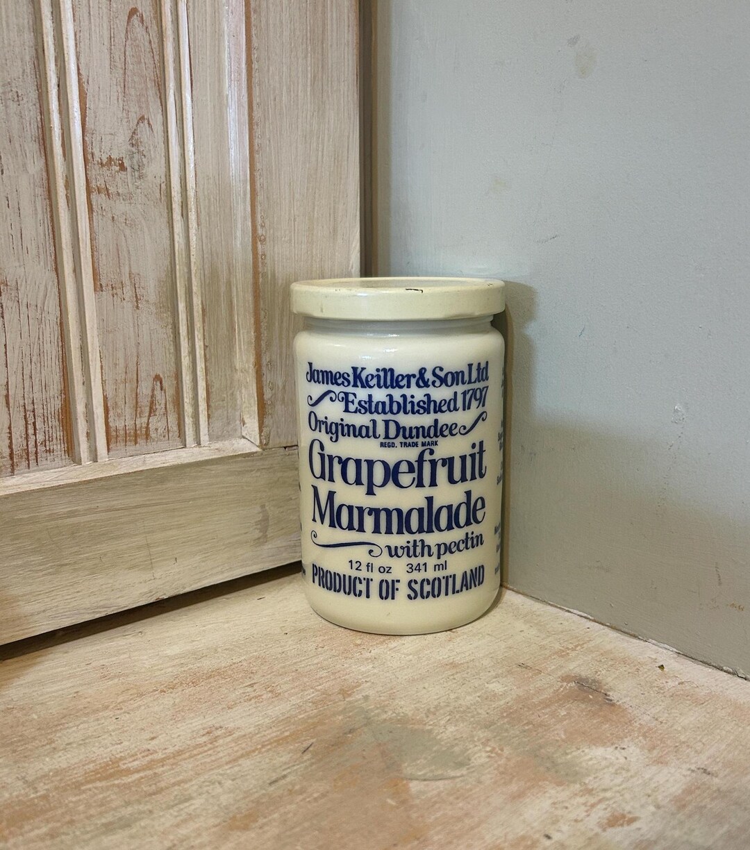 Vintage James Keiller & Sons Ltd. Dundee Grapefruit Marmalade Jar