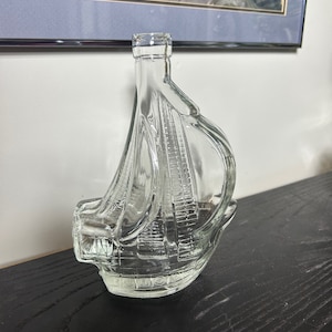 Ship bottle decanter vase candle stick