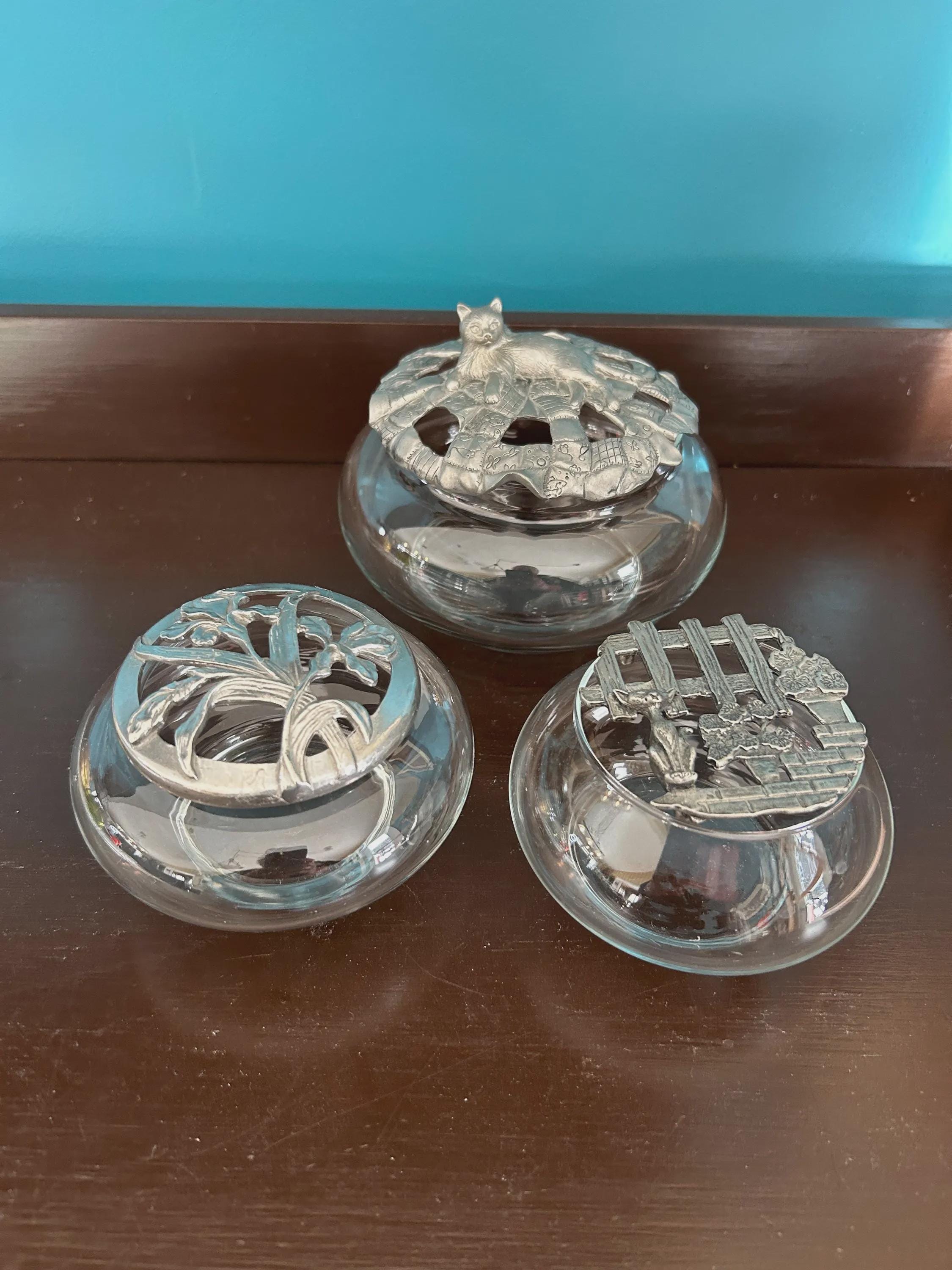 SEAGULL PEWTER 小物置き 置きもの Vintage Seagull Pewter Potpourri Bowl, Ocean Theme Decor - Etsy