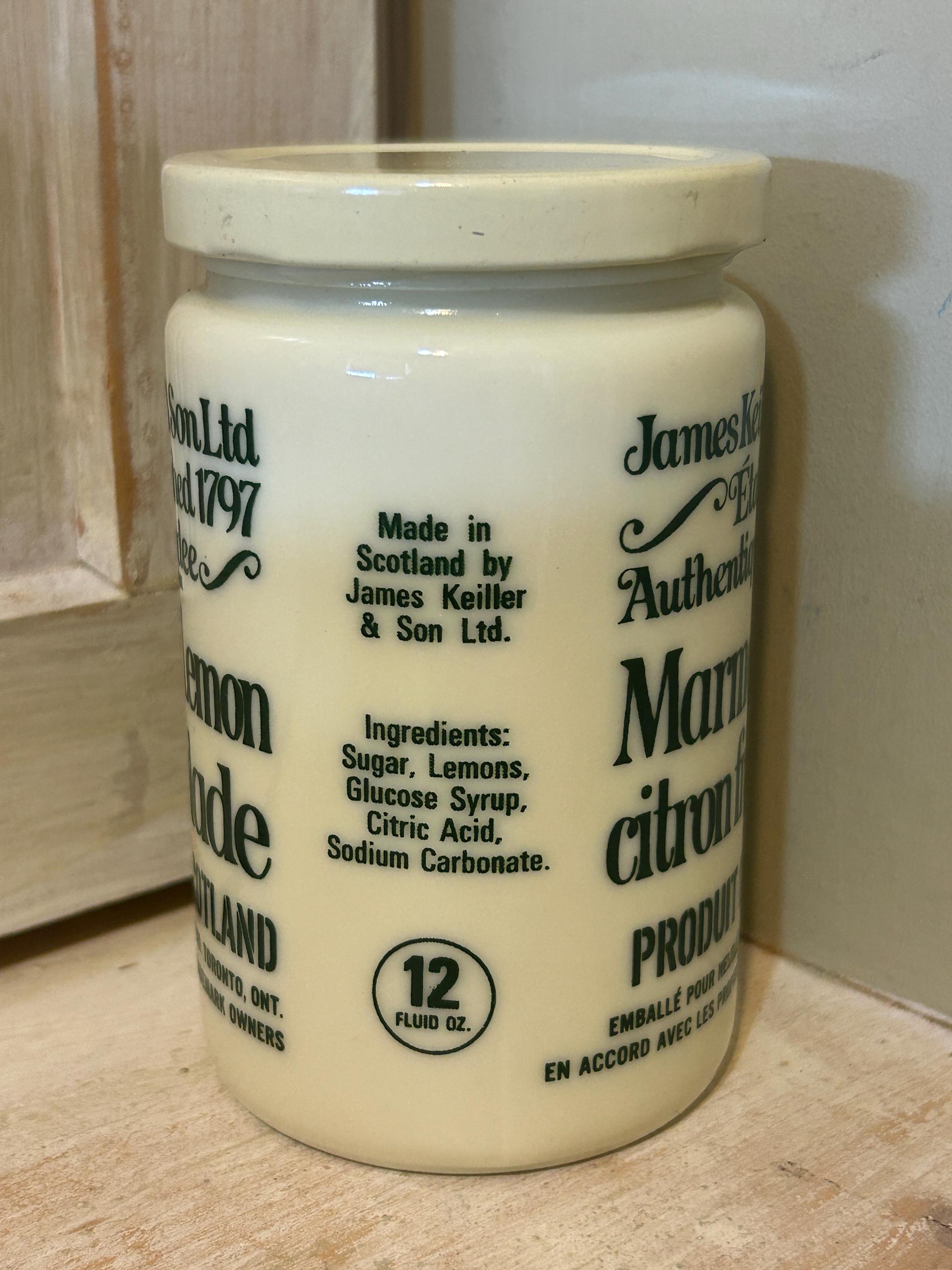 Vintage James Keiller & Sons Ltd. Dundee Roughcut Lemon Marmalade