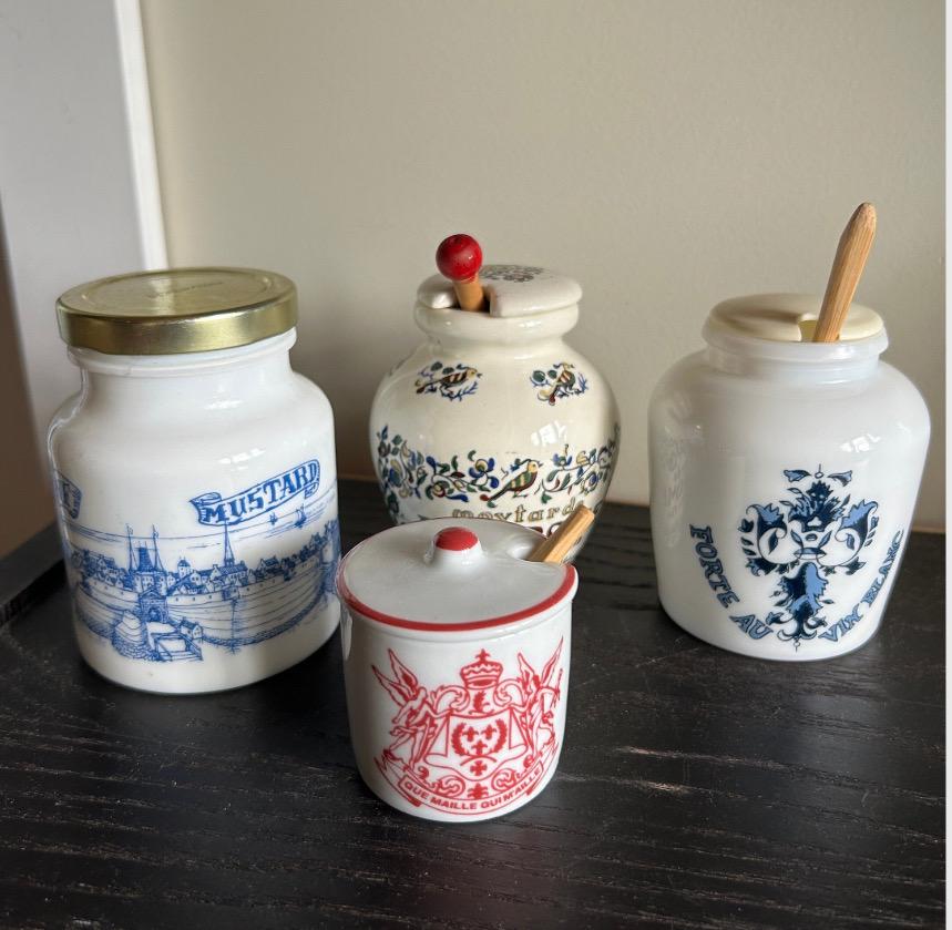 マイユ、蓋付きマスタード瓶とスプーン - Etsy 日本