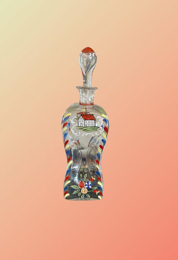 Kluk Kluk, Hand Painted Decanter, Denmark - Etsy Canada