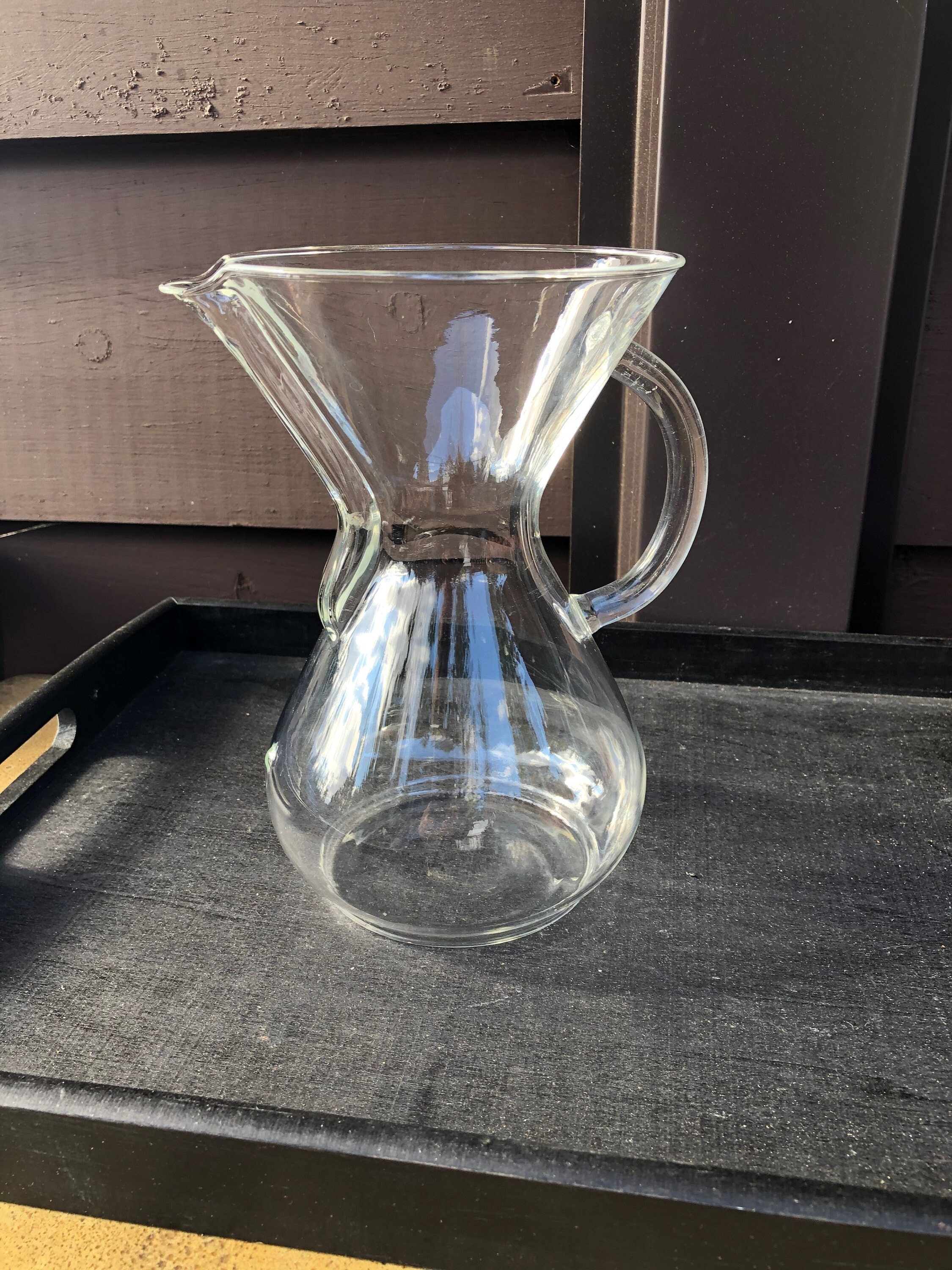 Chemex limited edition handblown 8-cup coffeemaker + caddy, lid, brush -  household items - by owner - housewares sale