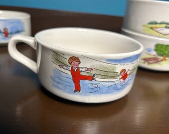 60s 70s Campbells SOUP BOWL スープボウル キャンベル Campbell's Soup Bowl With Handle - Etsy
