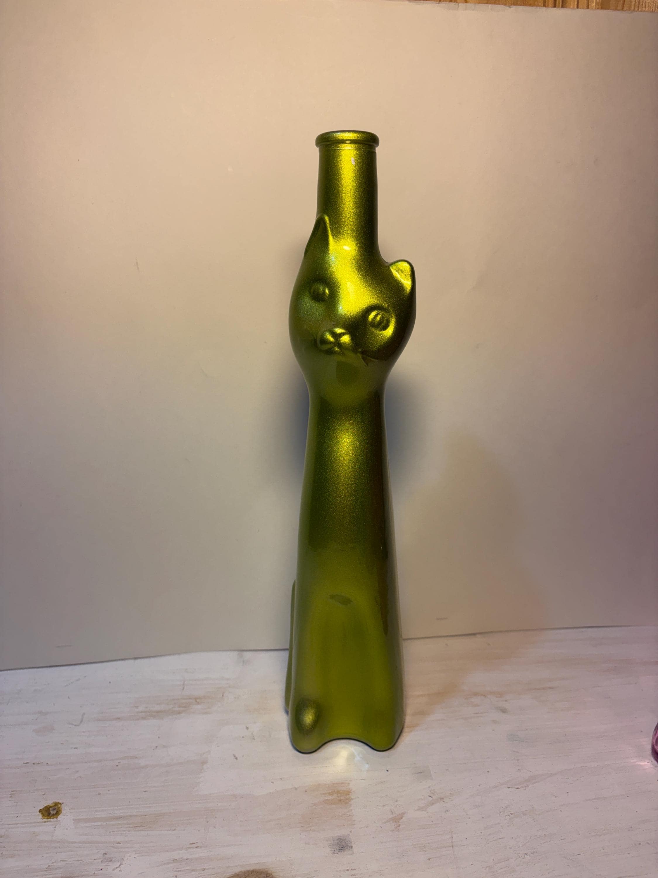 Green Cat Decanter - Etsy