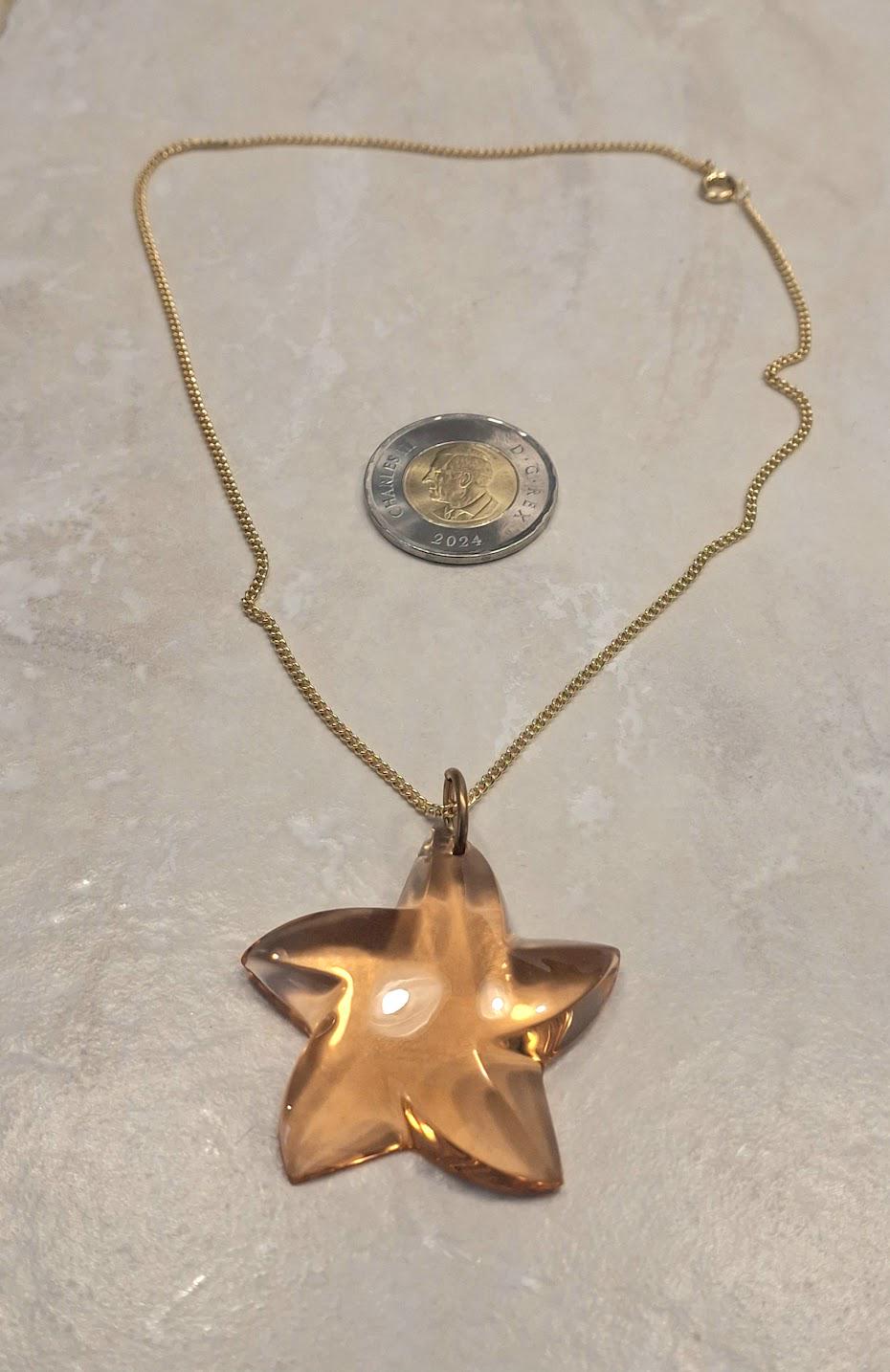 Baccarat Crystal Star Necklace Vintage - Etsy