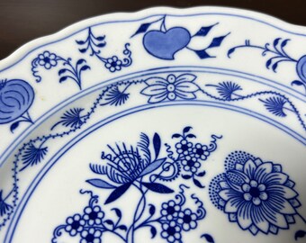 Blue Onion, Meissen Plate, Carl Teichert - Etsy