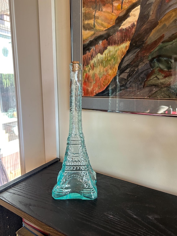エッフェル塔デキャンタ/キャンドルホルダー/花瓶 アクアガラスボトル