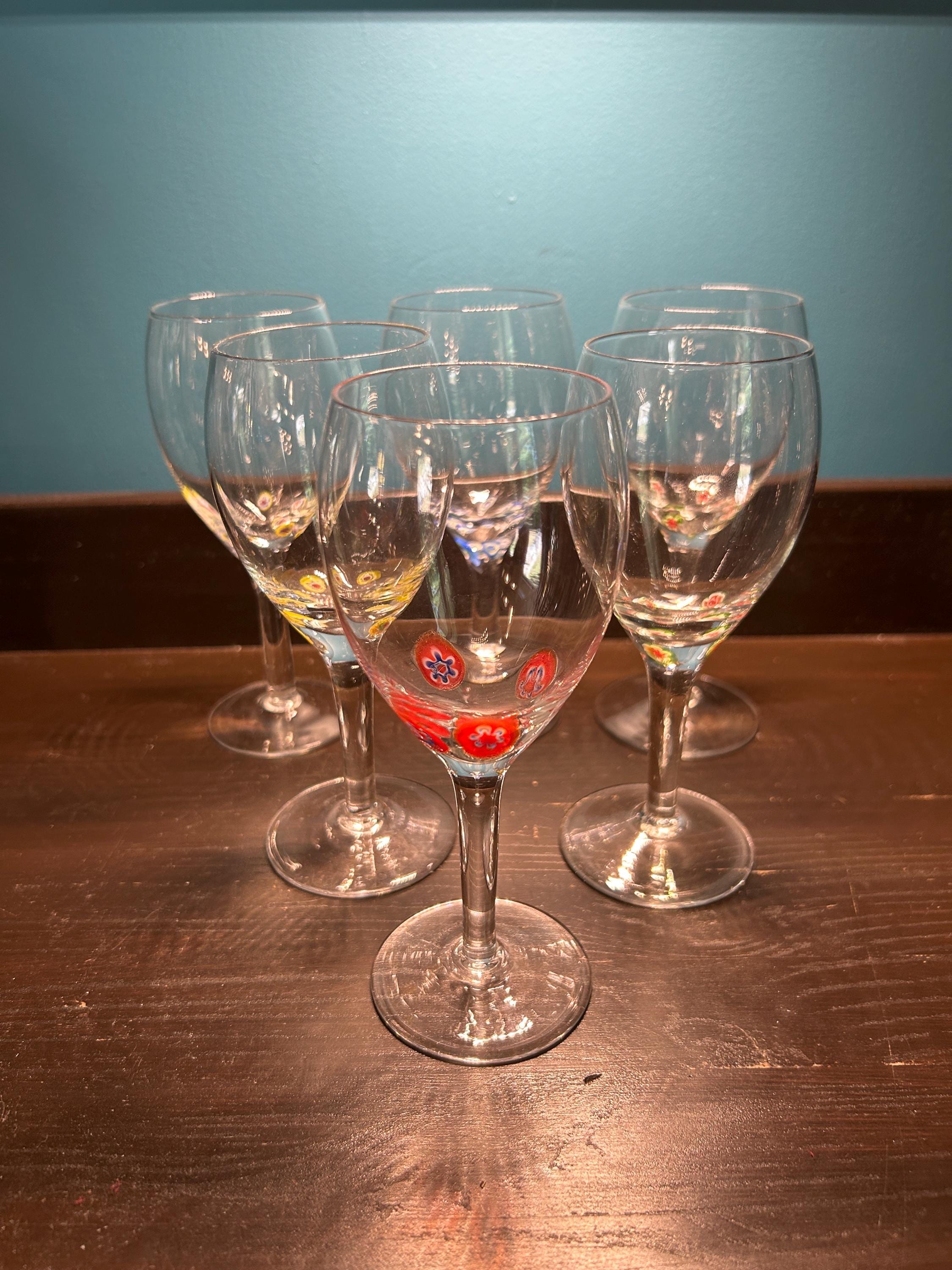 レオナルド（LEONARDO）ミレフィオーリ柄 ワイングラス