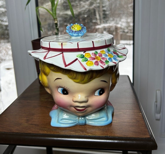 Lefton Dainty Miss Cookie Jar - Etsy