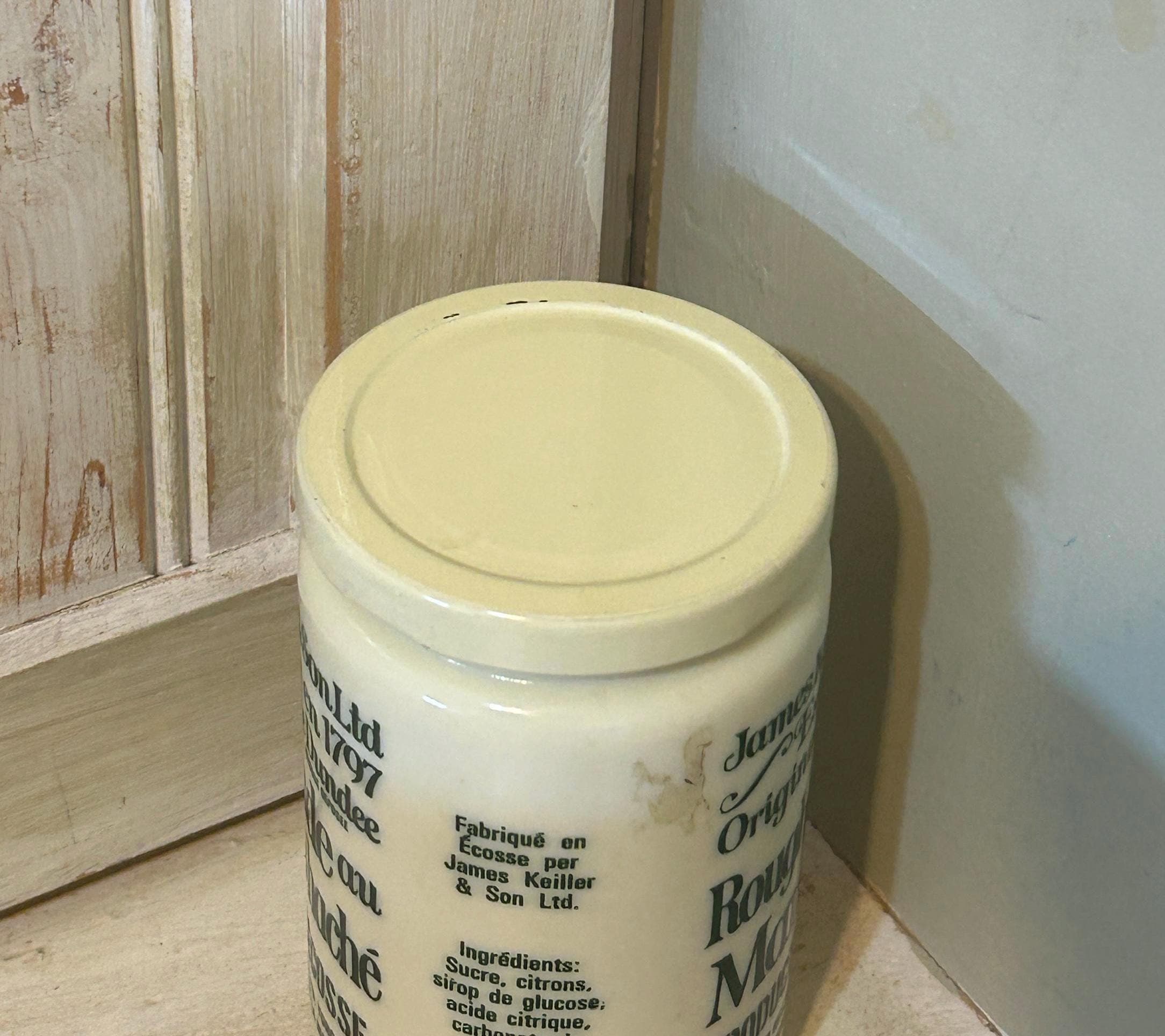 Vintage James Keiller & Sons Ltd. Dundee Roughcut Lemon Marmalade