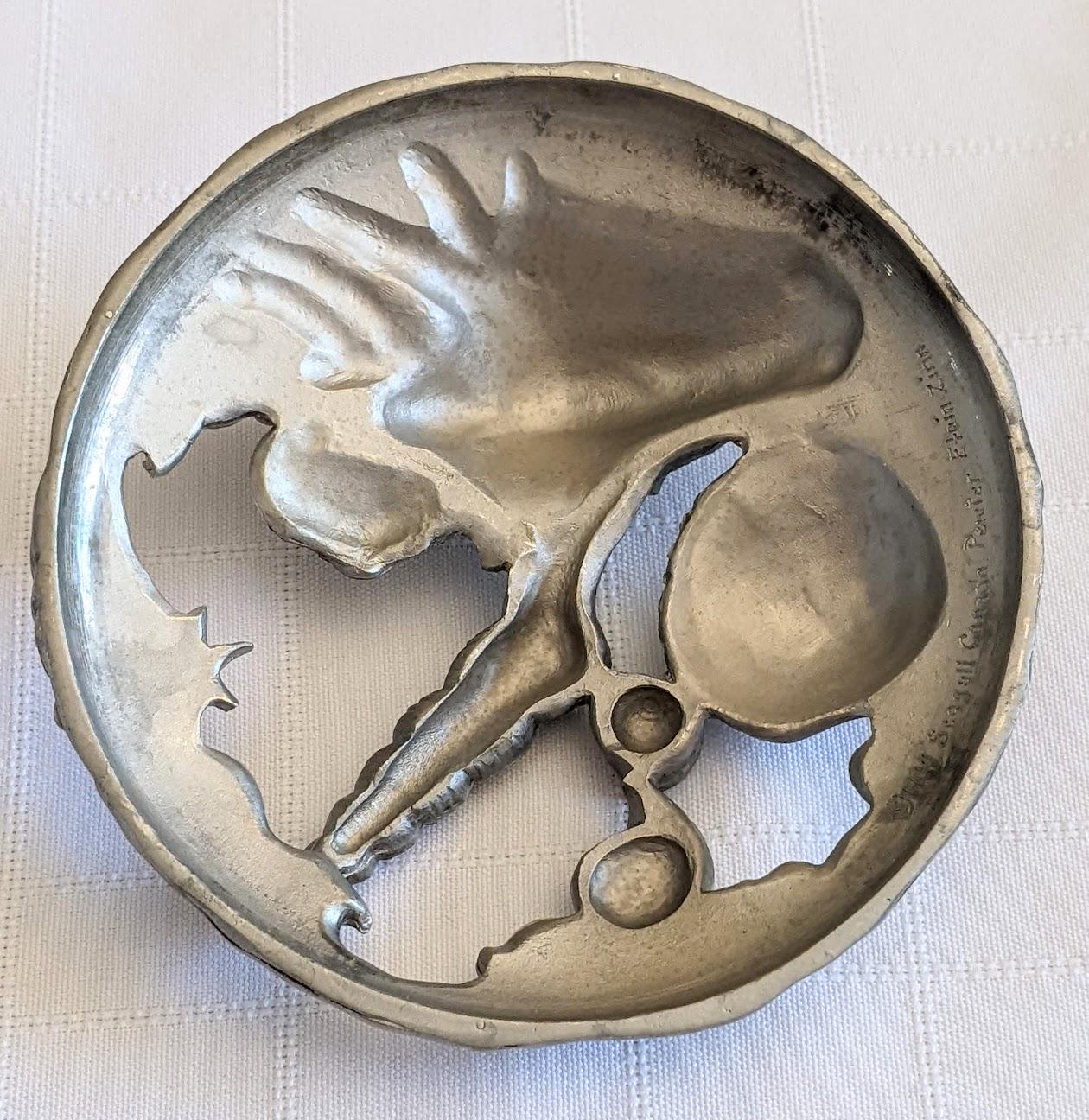 Vintage Seagull Pewter Large Potpourri Bowl, Shell Motif - Etsy