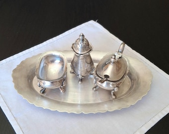 Vintage Mappin and Webb Silver Plated Condiment Set - Etsy UK