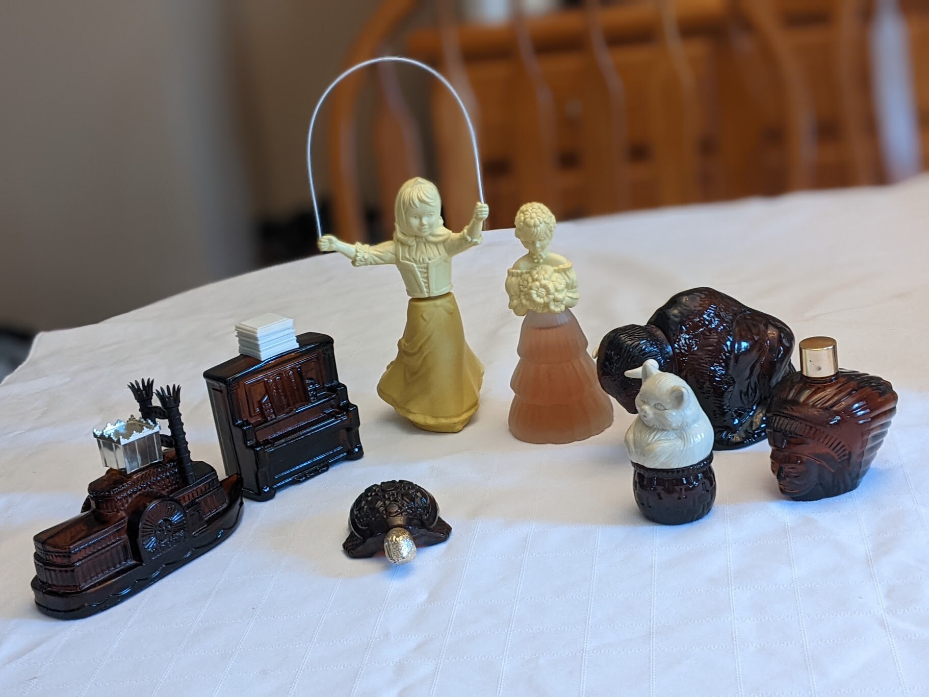 Vintage Avon Steamboat Decanter, Tai Winds After Shave Cologne